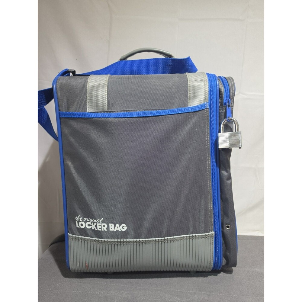 OGIO The Original Locker Bag Gray/Blue Crossbody Shoulder Bag w/ Accessories